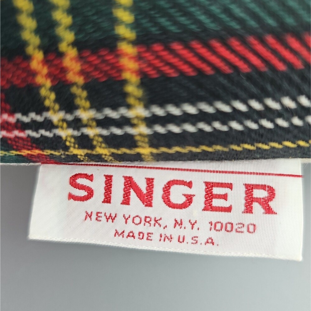 Authentic SINGER Sewing Plaid Sleeve Mender Seamstress Accessory 12 x 3 inch